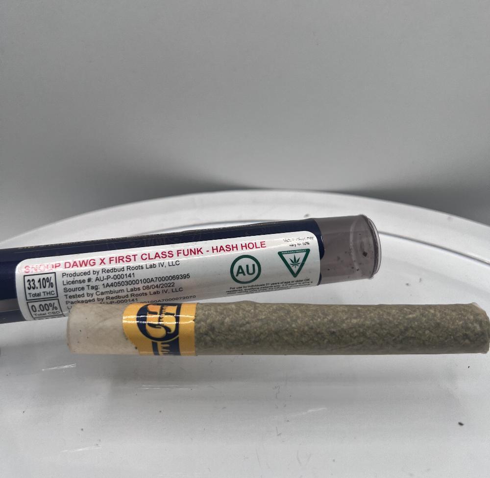Redbud Roots | Hash Hole Pre-Roll | Snoop Dawg x First Class Funk | 2.5g (AU)